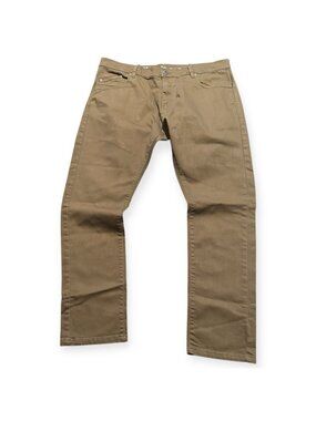 Hawks Bay USA Pants Mens 38/30 Tan Skinny Stretch Twill Casual Fit